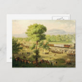 Eisenbahn im Tal von Mexiko, 1869 Postkarte (Vorne/Hinten)