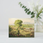 Eisenbahn im Tal von Mexiko, 1869 Postkarte (Stehend Vorderseite)