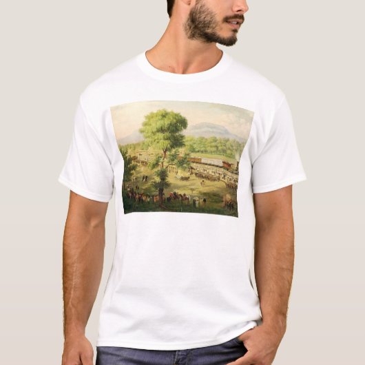Eisenbahn im Tal von Mexiko, 1869 T-Shirt (Vorderseite)