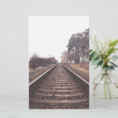 Eisenbahn in die Unendlichkeit Briefpapier (Stehend Vorderseite)