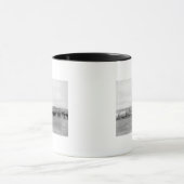 Eisenbahn in Oxen und Wagen, die für die Black Hil Tasse (Zentrum)