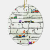 Eisenbahn Keramikornament (Links)