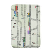 Eisenbahn-Kids-Zug Badematte (Vorderseite Vertikal)