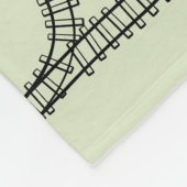 Eisenbahn-Kids-Zug Fleecedecke (Ecke)