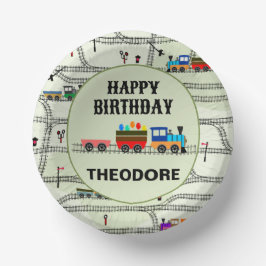 Eisenbahn-Kids-Zug Pappteller