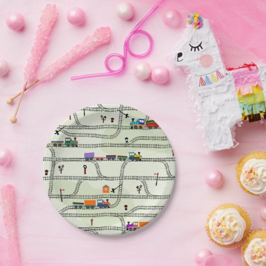 Eisenbahn-Kids-Zug Pappteller (Party)