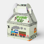 Eisenbahn-Kids-Züge & Tracks Gefälligkeitsboxen Geschenkschachtel (Rückseite)