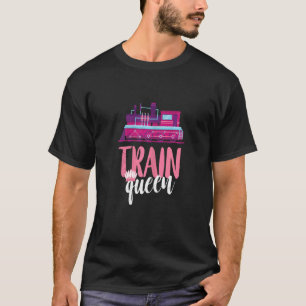 Eisenbahn Königin Trainspotter Crown Railway Tr T-Shirt