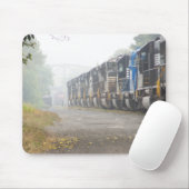 Eisenbahn-Lokomotiven im Nebel Mousepad (Mit Mouse)