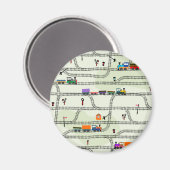 Eisenbahn Magnet (Vorderseite/Rückseite)