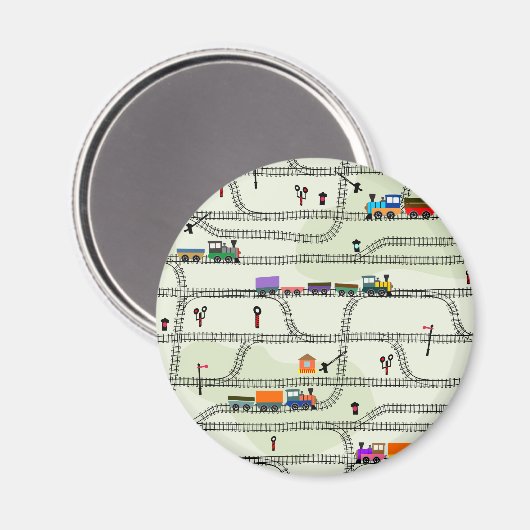 Eisenbahn Magnet (Vorderseite/Rückseite)