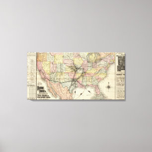 Eisenbahn Missouris Pazifik Leinwanddruck