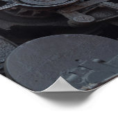 Eisenbahn-Motor Räder und Zahnradindustrie Poster (Ecke)