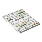 Eisenbahn Notizblock (angewinkelt)