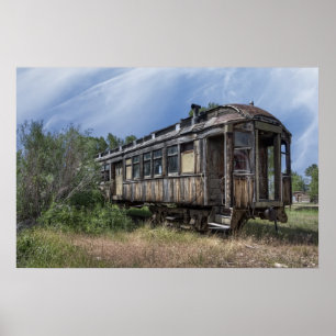 Eisenbahn-Personenwagen - Nevada City Montana Poster