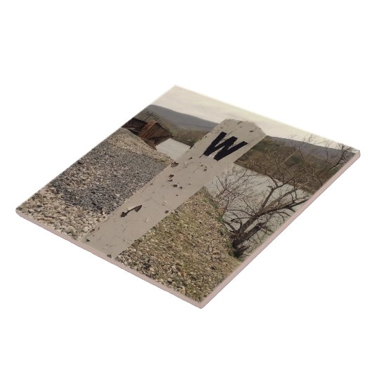 Eisenbahn-Pfeife-Posten-Fliese Fliese (Seite)