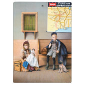 EISENBAHN-PLAKAT, 1898 KLEMMBRETT (Rückseite)