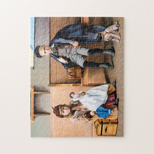 EISENBAHN-PLAKAT, 1898 PUZZLE (Vertikal)