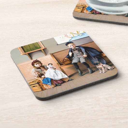 EISENBAHN-PLAKAT, 1898 UNTERSETZER (Linke Seite)