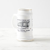 Eisenbahn Postbeamte Vintag 1926  Bierglas (Vorderseite Links)
