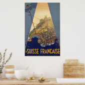 Eisenbahn-Poster der Schweiz Poster (Küche)