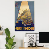 Eisenbahn-Poster der Schweiz Poster (Heimbüro)