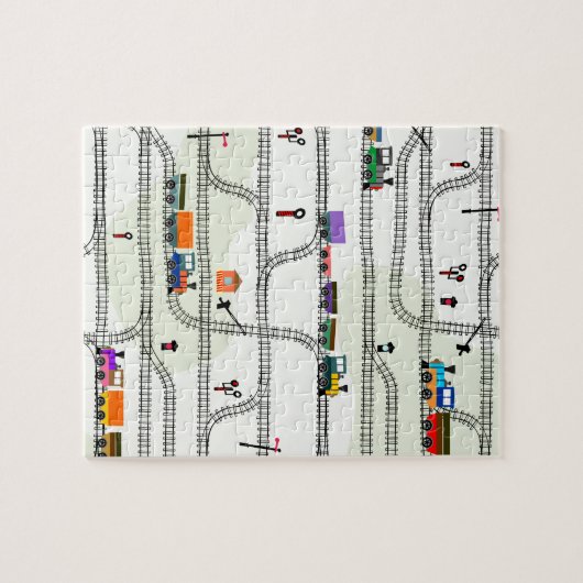 Eisenbahn Puzzle (Horizontal)