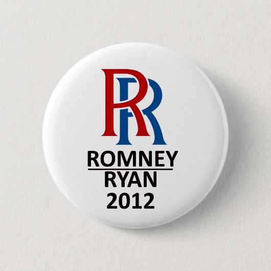 Eisenbahn Romney Ryan '12 Button (Vorderseite)