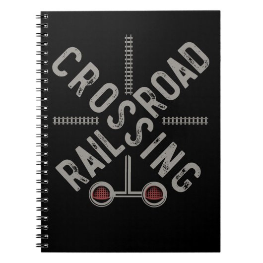 Eisenbahn-Signalzug Lokomotive Retro Trainotter Zu Notizblock (Vorderseite)