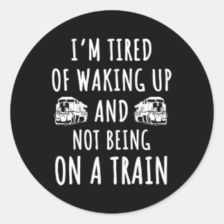 Eisenbahn Sprichwort Lokomotive Eisenbahn Eisenbah Runder Aufkleber