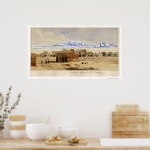 Eisenbahn Stadt am Prairie Poster (Küche)