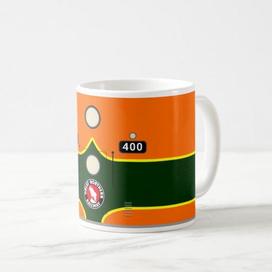 Eisenbahn-Tasse A401 - EMD F-Einheit - Grosser Nor Kaffeetasse (VorderseiteRechts)
