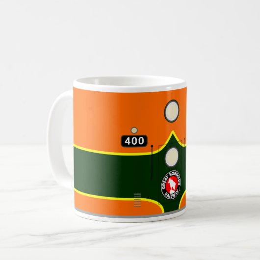 Eisenbahn-Tasse A401 - EMD F-Einheit - Grosser Nor Kaffeetasse (Vorderseite Links)