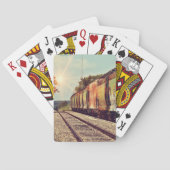 Eisenbahn-themenorientierte Spielkarten (Rückseite)