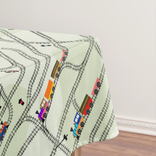 Eisenbahn Tischdecke (Beispiel)