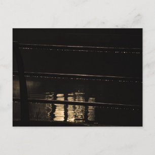 Eisenbahn und Wassertropfen Postkarte