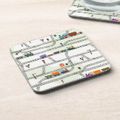 Eisenbahn Untersetzer (Linke Seite)