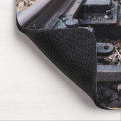Eisenbahn verschwindet in der Ferne Mousepad (Ecke)