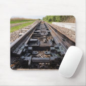 Eisenbahn verschwindet in der Ferne Mousepad (Mit Mouse)