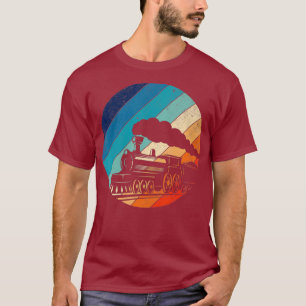 Eisenbahn Vintage Retro-Lokomotive Alt T-Shirt