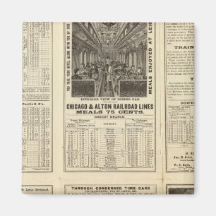 Eisenbahn von Chicago und Alton 2 Magnet