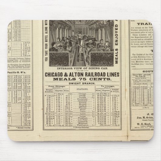 Eisenbahn von Chicago und Alton 2 Mousepad (Vorne)