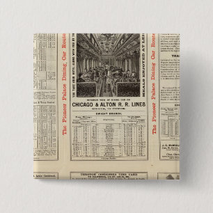 Eisenbahn von Chicago und Alton 3 Button