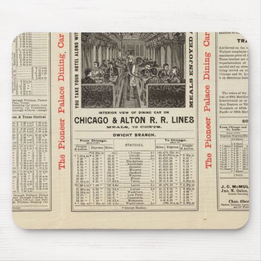 Eisenbahn von Chicago und Alton 3 Mousepad (Vorne)