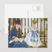 Eisenbahn von Edouard Manet Postkarte (Vorne/Hinten)
