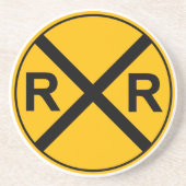 Eisenbahn-Zeichen-Untersetzer Sandstein Untersetzer (Vorne)