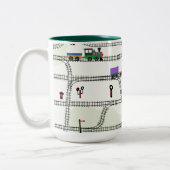 Eisenbahn Zweifarbige Tasse (Links)