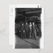 Eisenbahnarbeiter der 40er Jahre Postkarte (Vorne/Hinten)