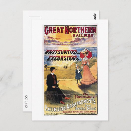 Eisenbahnausflug, Großbritannien, Großbritannien, Postkarte (Vorne/Hinten)