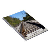 Eisenbahnbahnstrecken Fotografie mit Thema Notizblock (Rechte Seite)